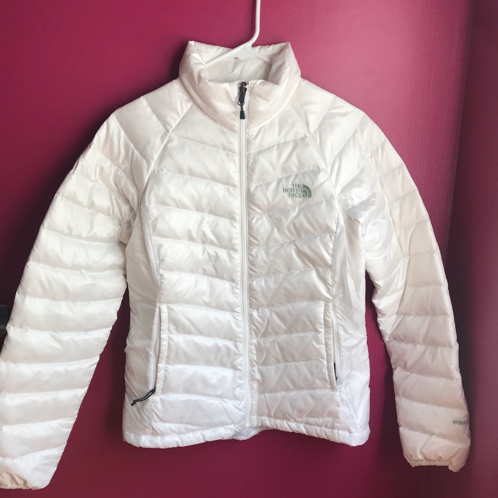 North Face White Bubble Jacket